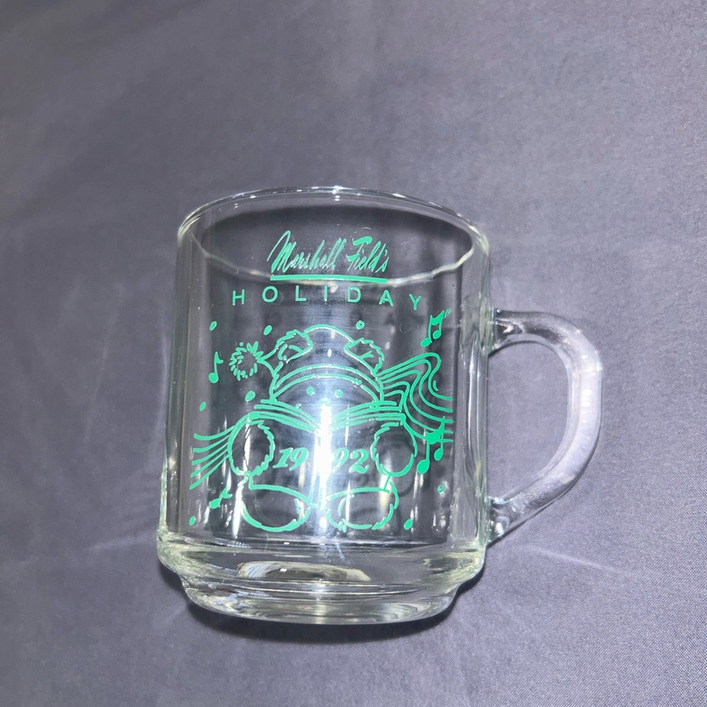 Marshall Field's Holiday Glass Mug